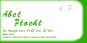 abel plochl business card